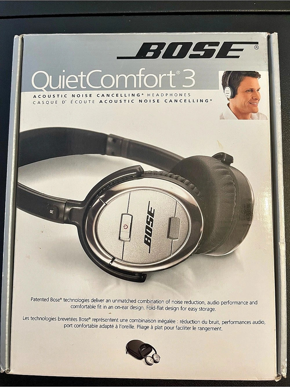 Bose QuietComfort 3 Over-Ear Headphones Black & Silver